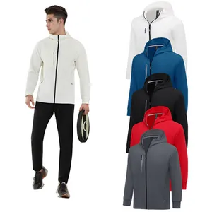 LLU Polo SWEATER Men Outdoor Sports Para Dopasowanie strojów bawełniane nylonowe działanie fitness z kapturem zamek błyskawiczny Casual Joga kurtka do kobiet treningowych