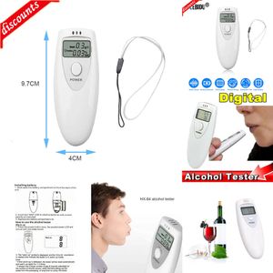 New Alcoholism Portable Digital Breath Tester LCD Display Inhaler Alcohol Meters Handheld Analyzer Breathalyzer Detector Test Testing