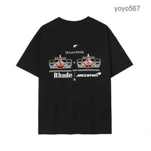 Herren T-Shirts 2023 Designer Rhude T-Shirts Sommer Herren Casual Kurzarm Damen Rhudes Designer für Männer Tops Kleidung US 17 9OVG