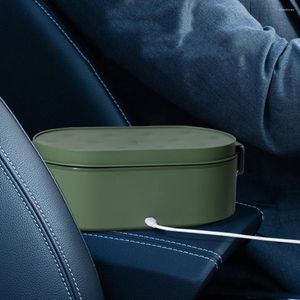 Servis mini lunchlåda elektrisk USB -laddningsvärmare container bil hem bärbar riskokare varmare rostfritt stål bento