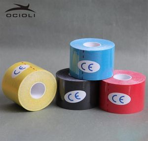 4 Roll 5 cm x 5M Sport Kinezjologia Roll Bawełniany elastyczny klejek Bandaż Bandaż Obciążenie Football25301242031