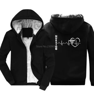 Mens Hoodies Sweatshirts Nursing Heart Print Funny hoodies Cotton thicken Keep Warm Hip Hop jacket Cool Tops Harajuku Streetwear 231213