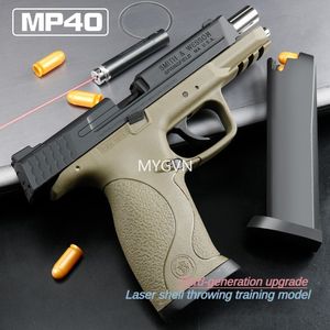 MP40 Laser Blowback Toy Pistol Shell Ejection Toy Gun Blaster Electric Manual Launcher for Adults Boys Outdoor Games