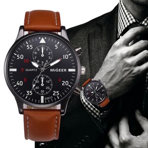Retro Design Leather Band Watches Men Top Brand Relogio Masculino New Herr Sports Clock Analog Quartz Wrist Watches2600