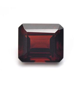 20PCLOlot Princess Octagon Kształt FACET 5386 mm Maszyna Fabryka Fabryka Whatle Chinese Natural Red Garnet Lose Kamień dla Jewel8033750