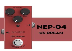 Naomi US Dream Didtortion Guitar Pedal Mini Guitar Effect Pedal DC 9V True Bypass for Electric Acoustic Electric Guitar5088277