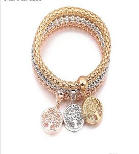 Nya europeiska och amerikanska majskedjor tvärbära för Shambala -armband diamanter Popcorn Threecolor Life Flower Armband smycken2916123