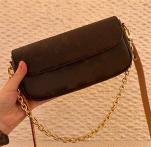 Designer Mode Frau Tasche Umhängetaschen Handtasche Totes Geldbörse mit Kette Blumen Buchstaben Hohe Qualität Kostenloser Versand