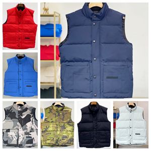 Goose Vest Designer Coat Mens Gilet Winter Jacket Down Warm Parka Print Kläder outwear Windbreaker Winter Märke Par Street Style Coats Plus Size