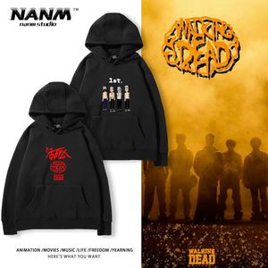 Living Dead Walking label hooded sweatshirts for men and women fall/winter pharaoh album rap hip hop fleece clothes