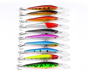 Top Walleye Crankbaits Rybołówstwo Jezioro Przynęty 115 cm 105G Minnow Plastikowe plastikową przynętę łososia łososia