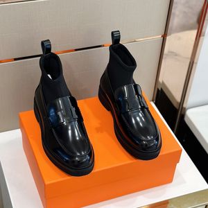 2024 uomini di design di lusso Guillaume pelle di vacchetta scarpe alte in pelle di vacchetta patchwork scarpe casual Lycra