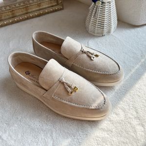 LP-Loafer, Designer-Schuhe, Loro Herren-Damen-Loafer, flach, niedrig geschnitten, Wildleder, Rindsleder, Oxfords, Freizeitschuhe, Mokassins, Loafer, Slip-Sneakers, Abendschuhe, Loro Pianas, Größe 35–45