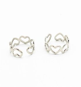 20 PCS Fashion Style Lady Elegant Justerbar Rhodium Gold Tone Copper Toe Ring Foot Beach Jewelry for Women217T8365973