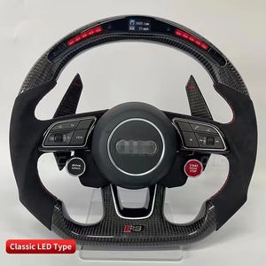 LED Display Car Steering Wheel for Audi S3 S4 S5 RS3 RS4 RS5 RS6 RS7 Real Carbon Fiber