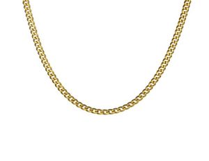 Catene Hip Hop Colore oro Acciaio inossidabile 5mm Larghezza Sei taglio laterale Uomo Donna Collana Cuba Collane a catena per gioielli Gift5030771