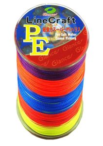 Stark 4 strängar PE -flätad fiskelinje 500 m Japan Fiskelinje Multifilament Fishing Line 8lb60 lb Linha Pesca Multifilamento2947474