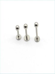 Labret Lip Piercing Jewelry Labret Ring Lip Stud Bar Steel 16 Gauge Body Jewelry liage Tragus Piercing Chin Mjfashion Dhdwp6267104