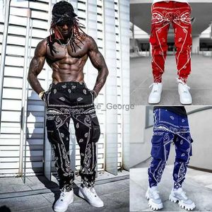 Calças masculinas Ruffian High Street Verão Encolhendo Calças Ins Tide Marca Macacão Masculino Tendência Hip-hop Calças de Dança de Rua Homens S-5XLL2402