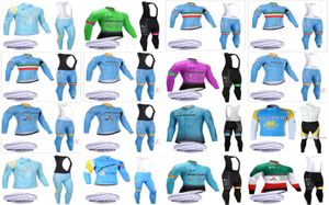 Astana Team Cycling Jersey Men Winter Thermal Fleece Long Sleeve Jersey Set Cycle Clothes Road Bike Wear B618373564526