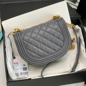 Damentasche 10A Retro Designer MESSENGER BAG Falp 18CM Spiegelqualität Kaviar Umhängetasche mit BOX C005