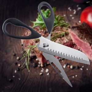 Kitchen Knives Stainless Steel Scissors Shears Multifunction Detachable Chicken Bones Scissor Vegetable Fish Chef Knife Cutter 231213
