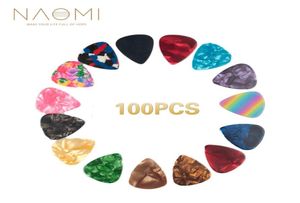 NAOMI Guitar Picks 100PCS Plectrum Várias Cores Para Guitarra Elétrica Peças Acessórios New2916481