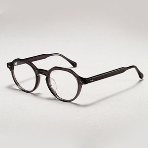 Optische Brillen für Männer und Frauen, Retro-Designer, 1024, modische Acetat-Fiberglas-Rahmen, europäischer und amerikanischer ovaler Stil, Anti-Blaulicht-Linsenplatte mit Box
