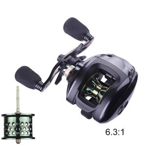 Bobina di baitcasting 121 cuscinetti a sfera di pesca ad alta velocità baitcast rolli di pesca 631 con 55 kg di acqua salata di 55 kg a destra 8324441