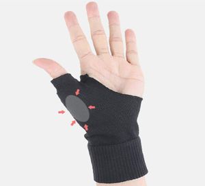 1 par thumb support splint mjuk andningsbar hand handband stag sportskydd svett armband smärtlindring terapeutiska handskar6025175