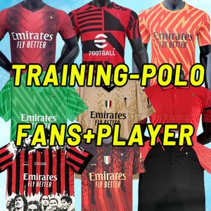 23 24 ac Maglie da calcio 2023 TOMORI GIROUD IBRAHIMOVIC DE KETELAERE 2024 TONALI maglia da calcio theo brahim Tifosi Versione giocatore Allenamento POLO portiere milanes