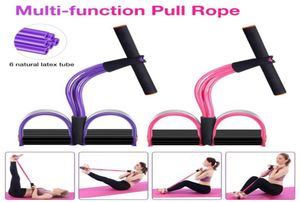 Resistance Bands Six Tube Multifunktionellt spänningsrep pedaltraktion Pedalövare för hemanvändning Fitness Supplies2620234