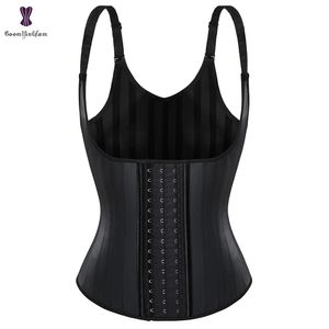 Waist Tummy Shaper Latex body slimming and shaping vest waist trainer sports abdominal sheath pattern steel belt bone back 231213