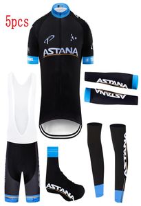 Sommer 2021 Schwarz TEAM Astana Radfahren Jersey Bike Shorts Anzug Ropa Ciclismo Quick Dry Radfahren Tragen Maillot Ärmel Wärmer8548893