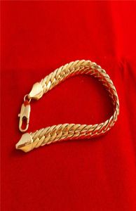 Halsband hängen säljer massivt 18k gult guld fyllt 24 mm 85g sillben kedja mens halsband gf smycken223a18844525212955