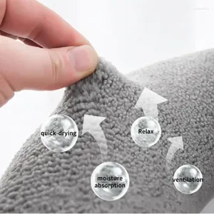 Toalettstolskydd täcker stickad mjuk o-formad pad universal bärbart handtag grossist badrum kudde förtjockad tvättbar