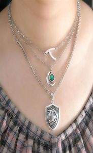 Hope Mikaelson Legacies Layer Family Crest Bone Halskette Frauen Cosplay Schmuck Anhänger Schlüsselbeinkette293F3278454