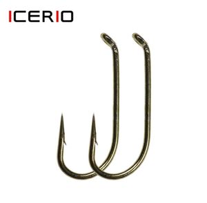 Icerio 5001000pcs Fly Binding Hook Dry Wet Nymph Shrimp Caddis Pupa Streamer Carbon Steel Fishhook Standard Fly Hook Tackle 2201108441526