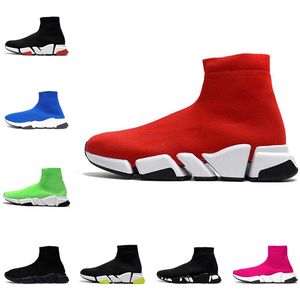 Designer Women Mens Speed ​​Trainers Casual Sock Shoes Rubber Sole Pink Foam Loafers Runners Knit Sneakers Socks Boots Jogging Walking 36-45 Out Office Sneaker