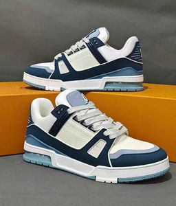 Ulubiona marka mężczyzn Vintage Men Sneakers Buty Buty cielęcy skórzana gumowa podeszła Abloh koronkowe trenerzy Wergilii Party Suknia ślubna luksusowa deskorolka spaceru