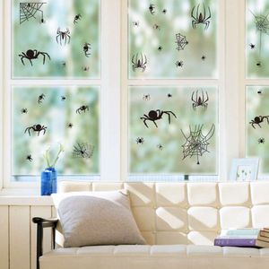 2020 Cadılar Bayramı Elektrostatik Çıkartmalar Cam Pencere Örümcek Bat Cobbweb Diy Çıkartmalar Tasarlama Dekoru Mağaza Bar Pvc için Ev Çıkartmaları
