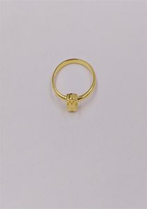 Charms smycken 14K Real Gold Boho Style 925 Sterling Silver Bear Thumb Rings for Women Men Girl Finger Set Vintage Wedding Bi6923491