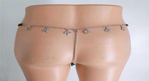 Corrente da cintura Aço inoxidável Sexy Chain Chain Jewelry for Girl Valentine039s Day Roupa Thong Back Panties P081166622476