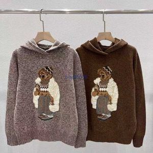 2023 Womens tröja designer original modemärke Laurens Autumn and Winter New Unisex British Styleembroidered Coat Polo Teddy Bear Hooded Cashmere Woo