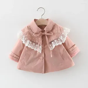 Jackor 2023 Trench Coat for Girls Princess Outdoor Clothes Children Korean Stylish Overcoat Infant Girl Winter Jacket 12m-4y
