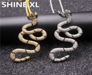 Iced Out Twisted Coral Necklace Pendant Full Lab Diamond Gold Silver Plated Mens Hip Hop Jewelry Gift2803204