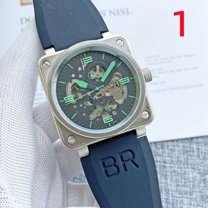 ファッションラグジュアリーデザイナーBr Beller New Mens WlistWatchesMen Automatic Men'sBSquare Pin Fully Machical Watch Factory