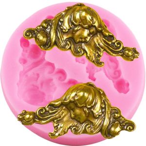 Baking Moulds 3D Angel Avatar Silicone Molds Cupcake Topper Fondant Mold DIY Cake Decorating Tools Candy Poymer Clay Chocolate Gumpaste 231213