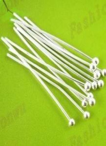 Copper Silver Plated Ball Head Pin Finding 25MM MIC IN STOCK 2000pcslot Jewelry Findings Components7479267