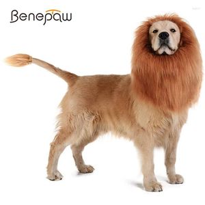 Abbigliamento per cani Benepaw Comodo piccolo medio grande Parrucca regolabile con criniera di leone Durevole Abiti per animali Costume di Halloween Facile da pulire